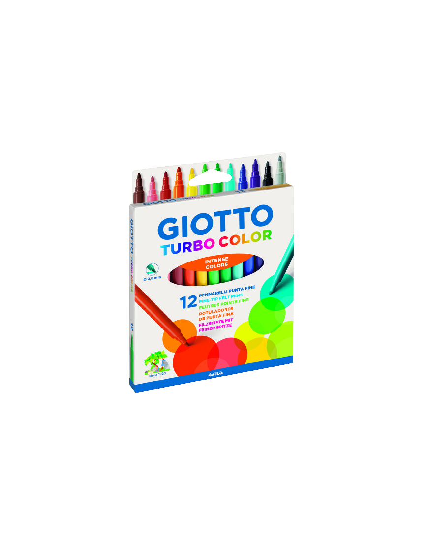 PP ROTULADOR GIOTTO TURBO COLOR PAQUETE 12 UD