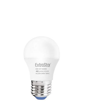 LAMPARA LED EXTRASTAR ESTANDAR LUZ FRIA E27 6W 48W