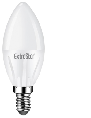 LAMPARA LED EXTRASTAR VELA LUZ FRIA E14 4W 32W P/2