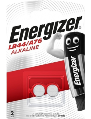 PILAS ENERGIZER ALKALINE A-76/LR44 BOTON 1,5V P/2U