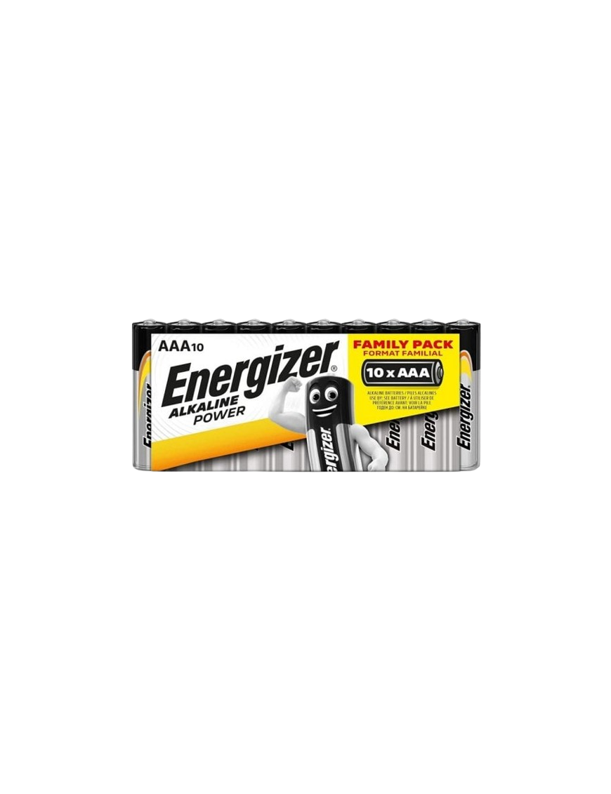 PILAS ENERGIZER ALKALINE LR03 1.5V  B/6+4 UNIDADES