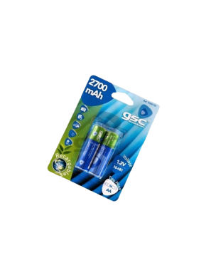 PILAS RECARGABLE GSC R06(AA) 2700MAH. 1.2V P/2UD