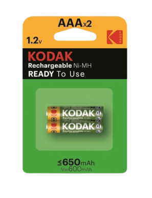 PILAS RECARGABLE KODAK HR3-AAA 650 MAH 1.2V P/2UD