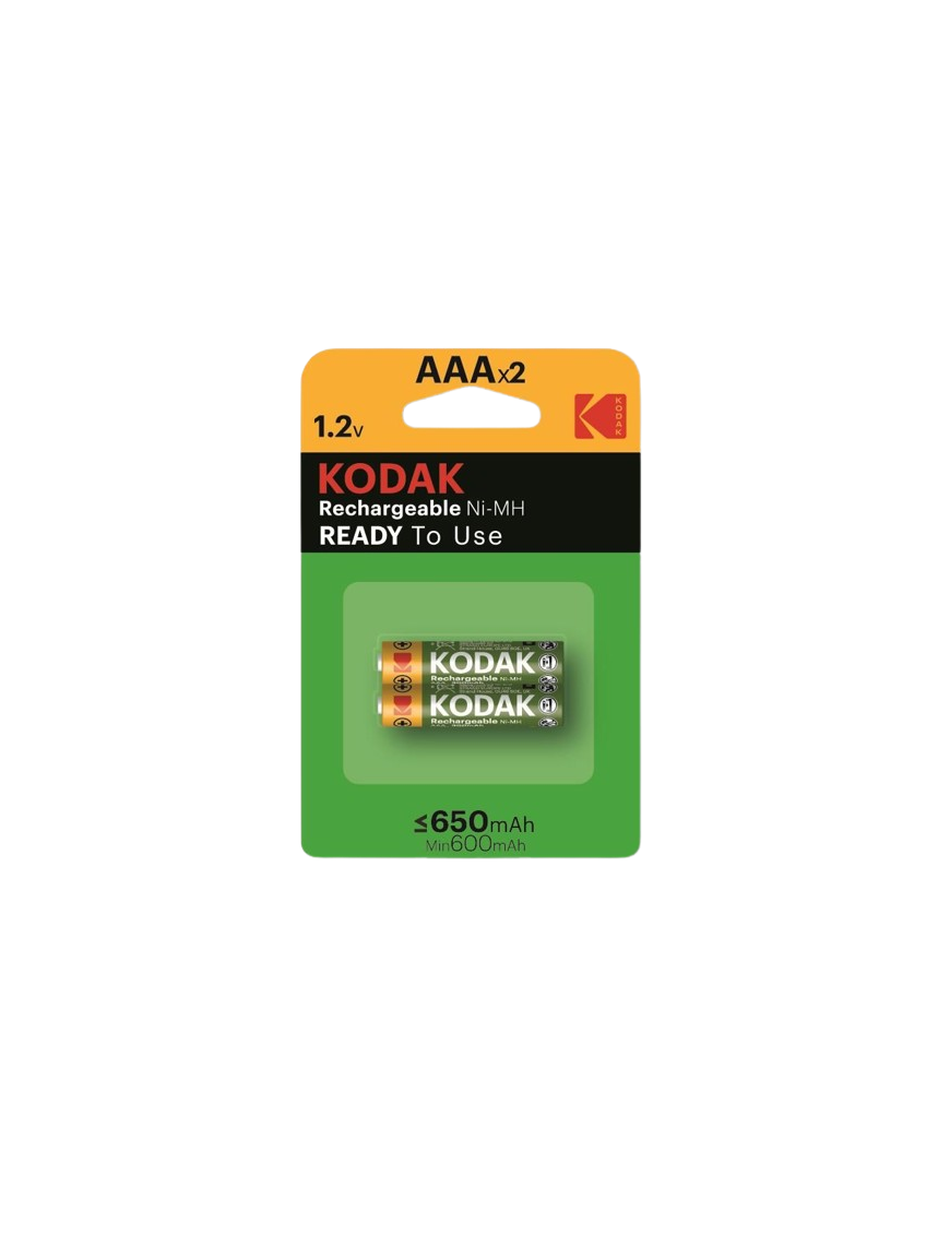 PILAS RECARGABLE KODAK HR3-AAA 650 MAH 1.2V P/2UD