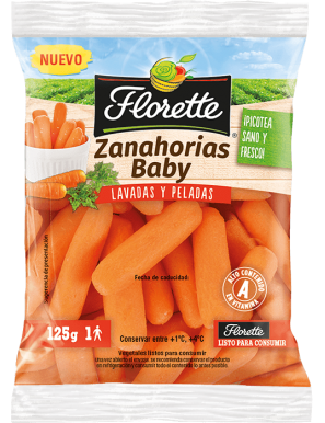 FLORETTE ZANAHORIA BABY SNACK 125 GR