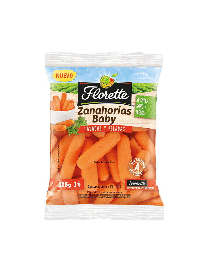 FLORETTE ZANAHORIA BABY SNACK 125 GR