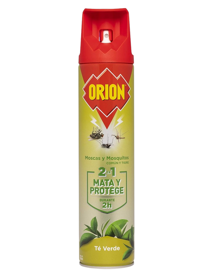 INSECTICIDA ORION SPRAY FRAGANCE TE VERDE 600 ML.