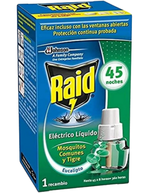 INSECTICIDA RAID ELECT. 45NOCHES EUCALIPTO RECAMBI