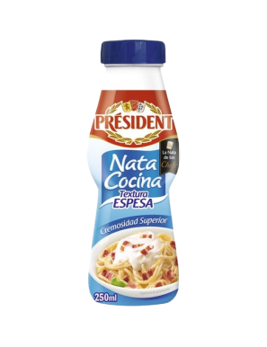 NATA COCINA 18% PRESIDENT BOTELLA 250 ML