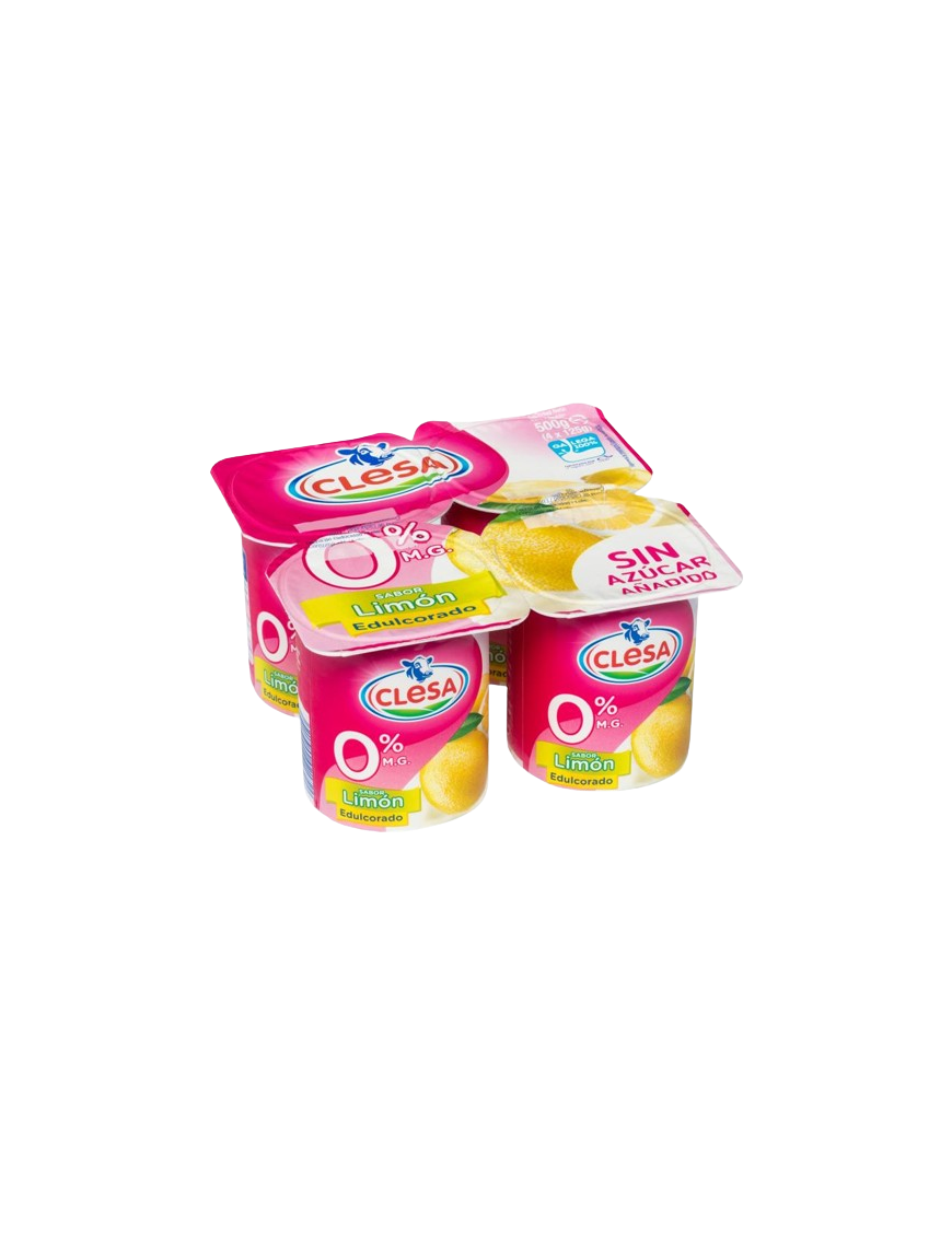 CLESA YOGUR DESNATADO SABOR LIMON  PACK-4 UD