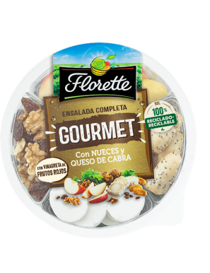 FLORETTE ENSALADA COMPLETA GOURMET NUEC-QUESO180GR