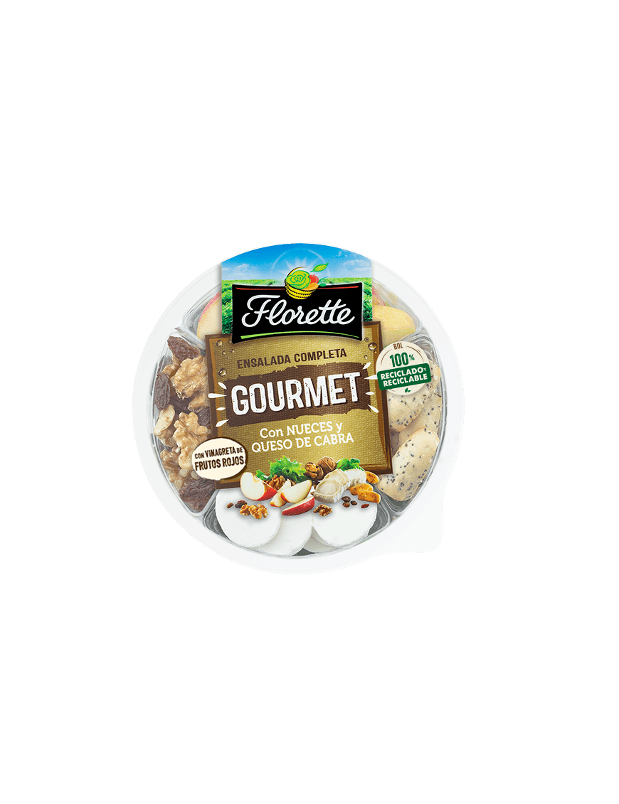 FLORETTE ENSALADA COMPLETA GOURMET NUEC-QUESO180GR