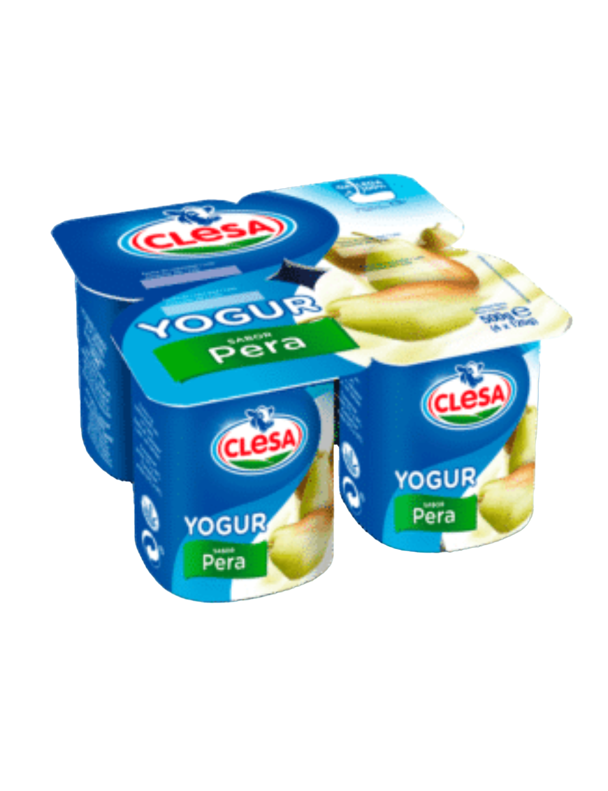 CLESA YOGUR SABOR PERA PACK-4 UD