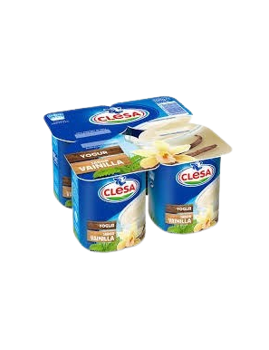 CLESA YOGUR SABOR VAINILLA PACK-4 UD