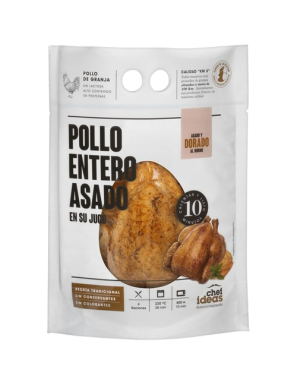 CHEF IDEAS POLLO ENTERO ASADO B/900 GR