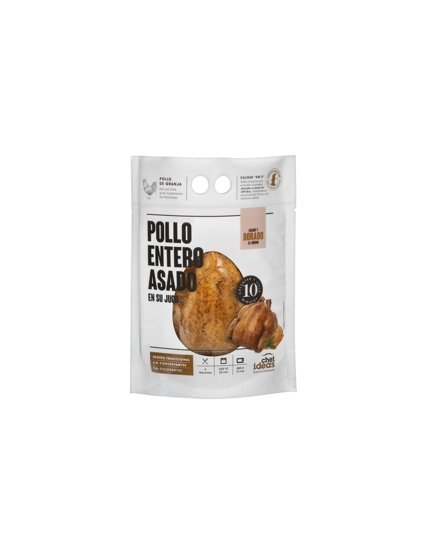 CHEF IDEAS POLLO ENTERO ASADO B/900 GR