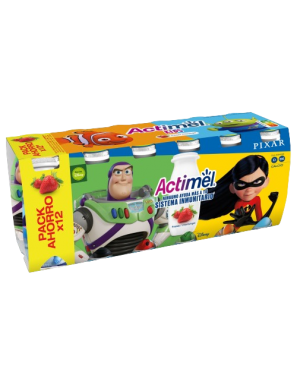 DANONE ACTIMEL FRESA KIDS 12 UDS