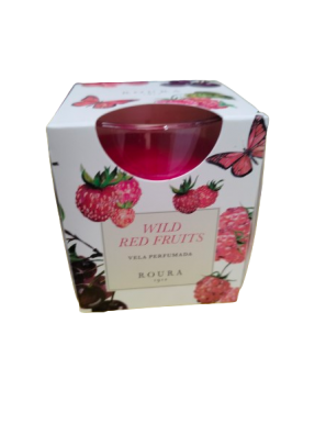 VELA AMBIENTADOR VASO SATINADO FRUTA BOSQUE UD