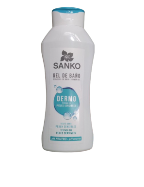 GEL BAÑO SANKO DERMO PIELES SENSIBLES  B/600ML