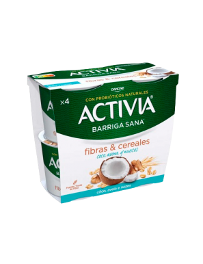 DANONE ACTIVIA COCO AVENA Y NUECES P/4UD