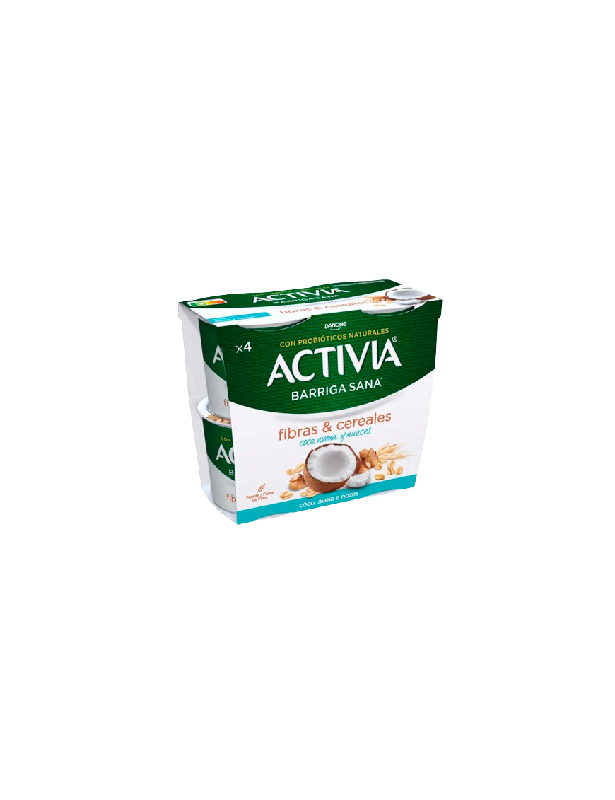 DANONE ACTIVIA COCO AVENA Y NUECES P/4UD