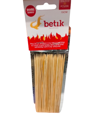 PALILLOS BARBACOA/15 CM BETIK B/50 UD