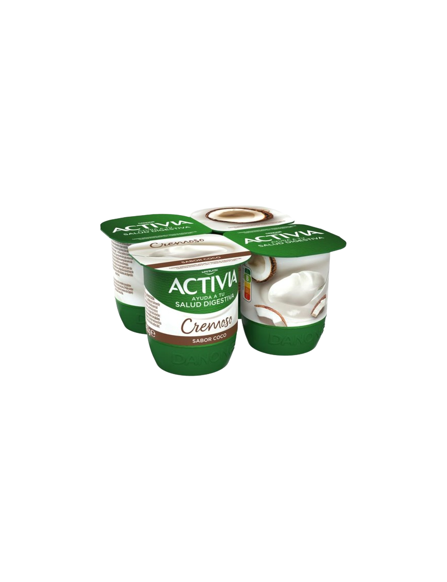 DANONE ACTIVIA CREMOSO COCO P/4UD