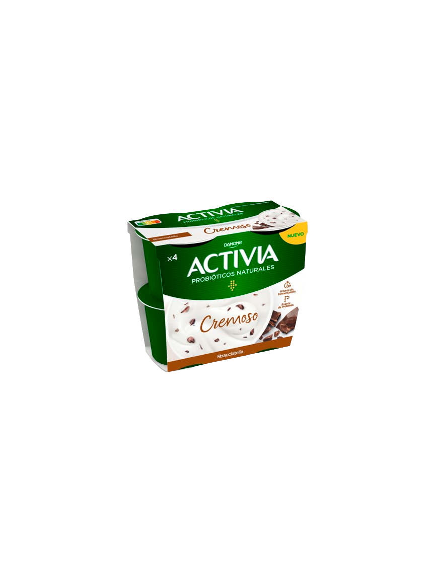 DANONE ACTIVIA CREMOSO STRACCIATELLA PACK-4 UD