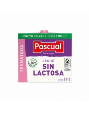 LECHE PASCUAL SIN LACTOSA DESNATADA BRICK-1 L