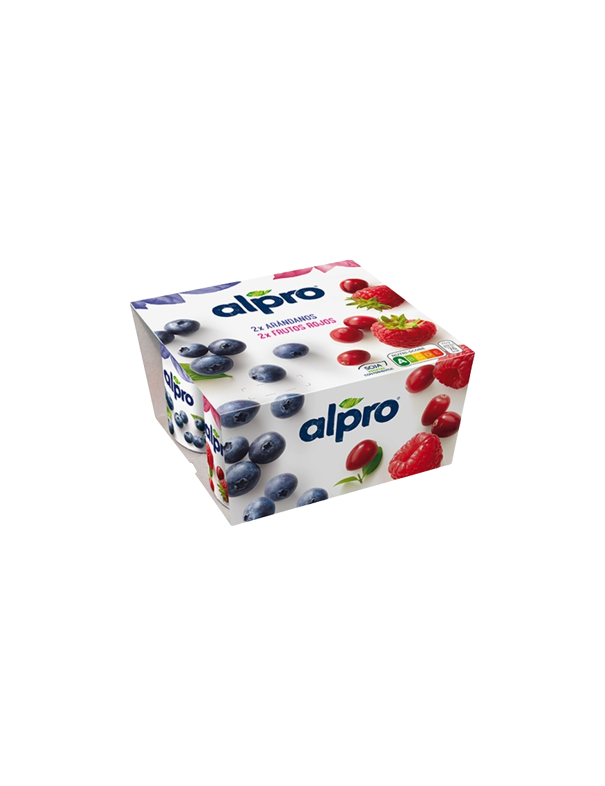 DANONE ALPRO SOJA VEGETAL ARANDANO/F.ROJOS P/4 UD