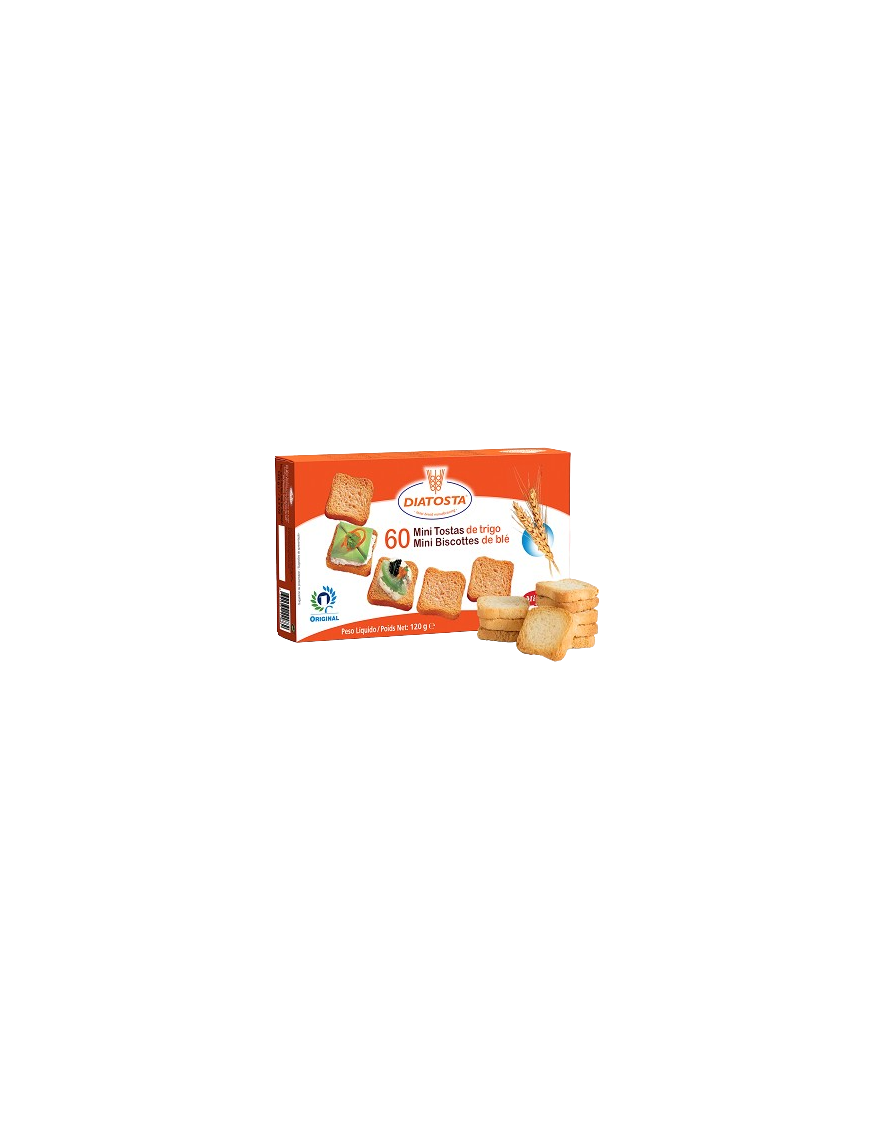 BISCOTTE/MINI TOSTA RECT.DIATOSTA 120.GR (60UD)