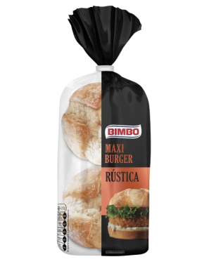 PAN BIMBO BURGUER MAXI RUSTICA 4 UDS