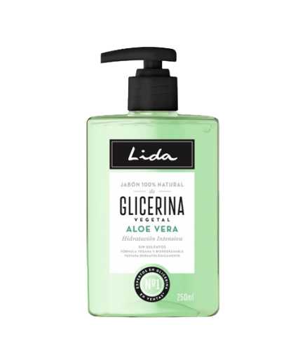 JABON MANOS LIQUIDO LIDA GLICERINA ALOE VERA 250ML