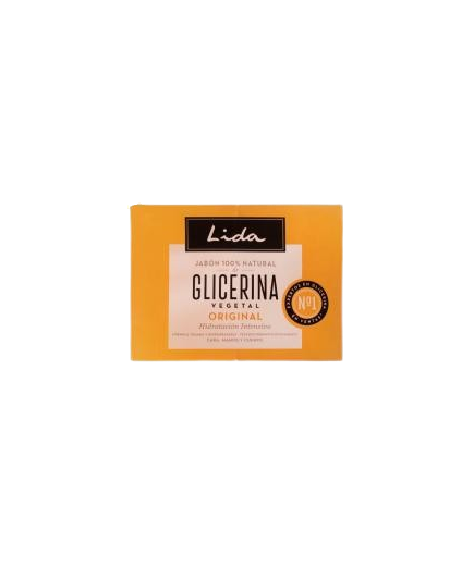 JABON PASTILLA LIDA GLICERINA NATURAL PACK-2 UD