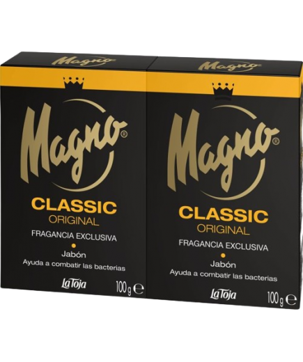 JABON PASTILLA MAGNO 100 GR PACK-2 UD