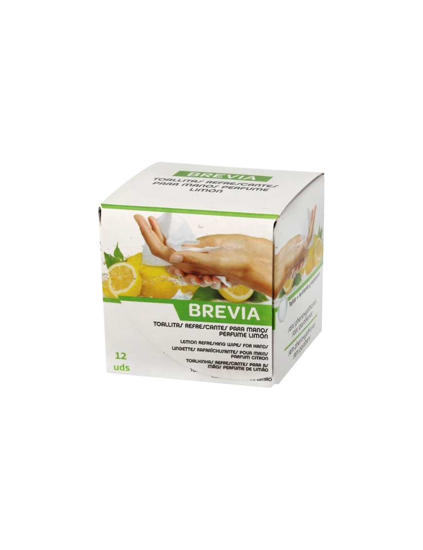 TOALLITAS PERFUMADAS LIMON BREVIA P/12 UD