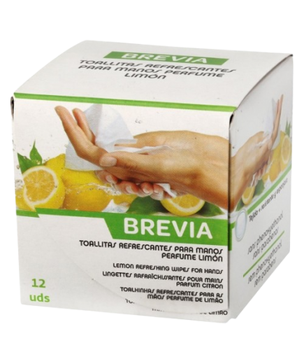 TOALLITAS PERFUMADAS LIMON BREVIA P/12 UD