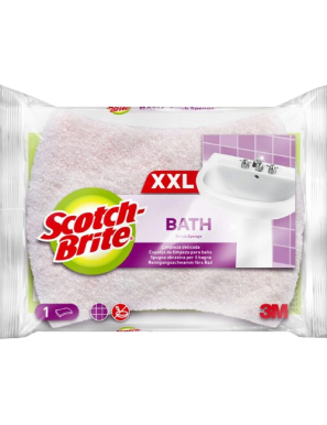 ESTROPAJO BLANCO C/ESPON SCO/BRI BATH XXL BAÑO 1UD