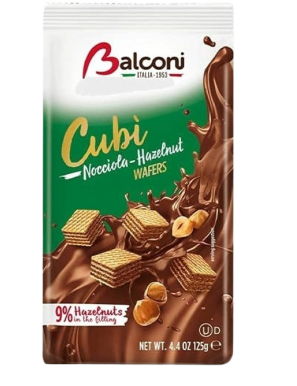 DULCESOL BALCONI CUBI WAFER NOCILLA P/125 GR