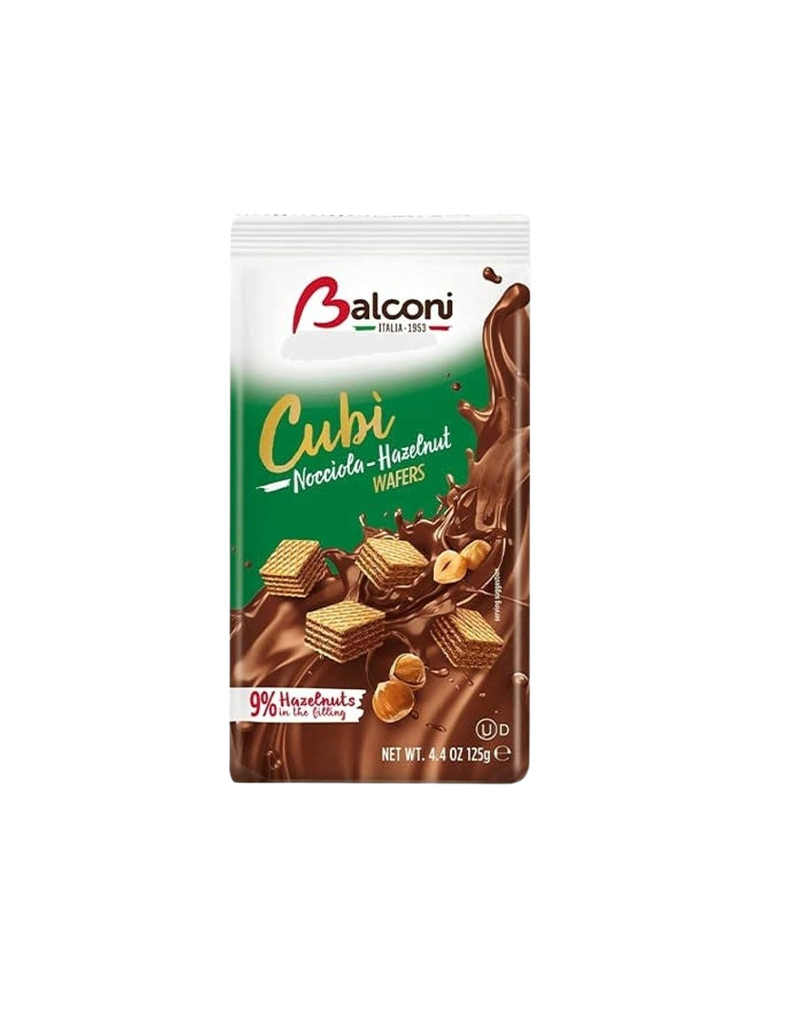 DULCESOL BALCONI CUBI WAFER NOCILLA P/125 GR