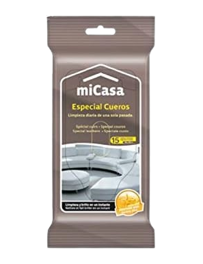 TOALLITAS MICASA ESPECIAL CUERO P/15 UD