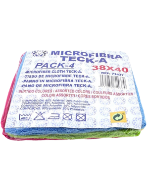 BAYETA MICROFIBRA PAMEX COLOR 38X40 TECK-A P/4 UD