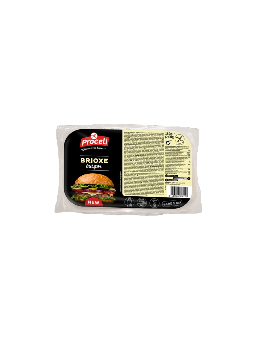 S/GLUTEN PROCELI PAN BURGUER BRIOXE PACK-2 UD