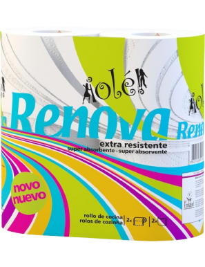 ROLLO COCINA RENOVA 2 CAPAS  OLÉ P/2 UD