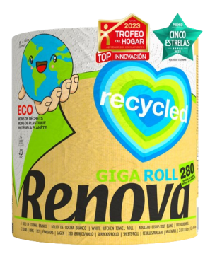 ROLLO COCINA RENOVAGREEN 100% RECYCLED 2 CAPAS UD