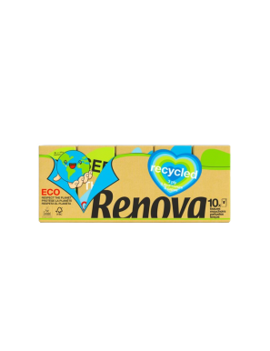 PAÑUELOS PAPEL RENOVA RENOVAGREEN P/10 UD