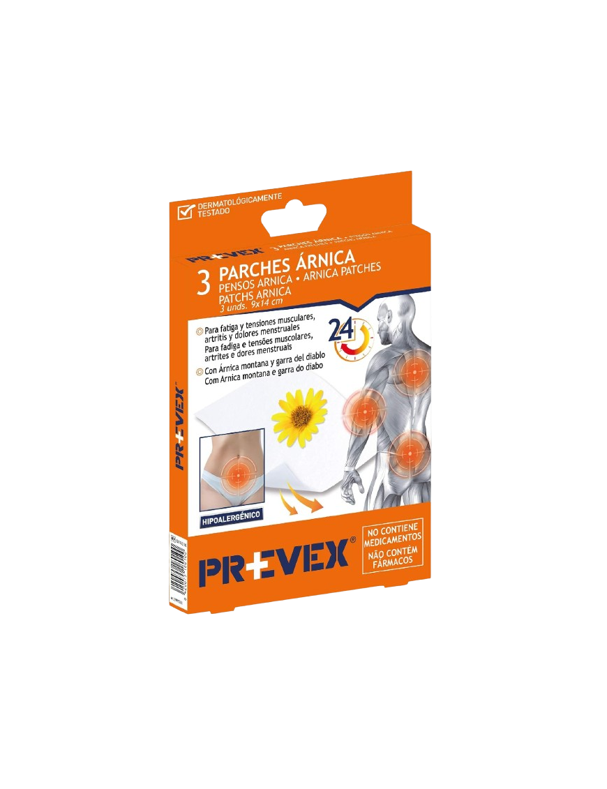 PARCHES PREVEX STOPDOLOR CON ARNICA P/3 UD