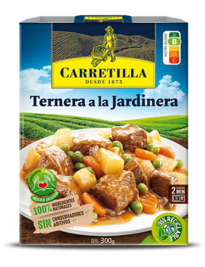 TERNERA A LA JARDINERA CARRETILLA P/300 GR