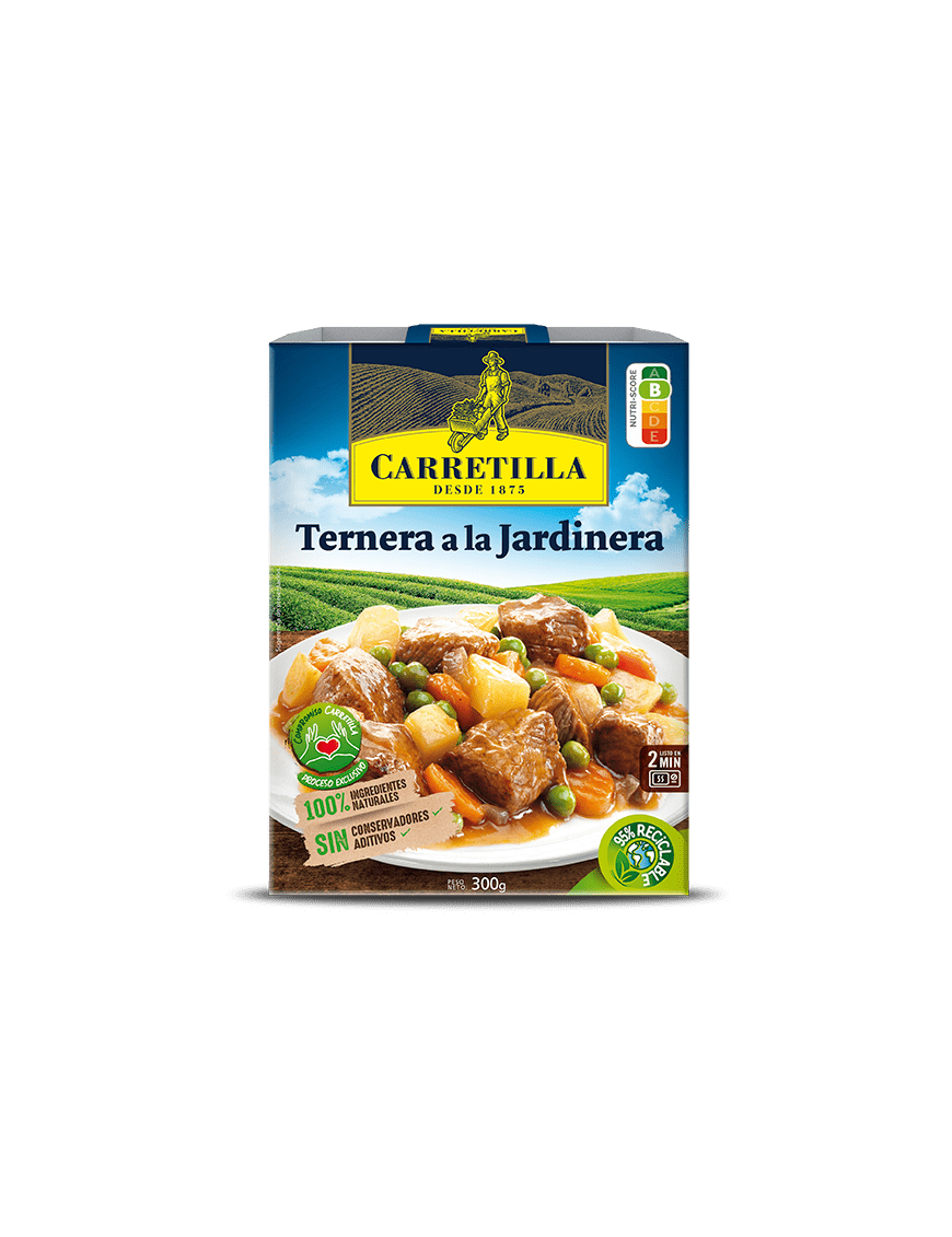 TERNERA A LA JARDINERA CARRETILLA P/300 GR