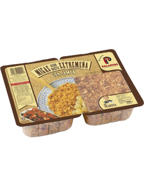 MIGAS DE PAN EXTREMEÑAS C/JAMON ESTUCHE 275 GR